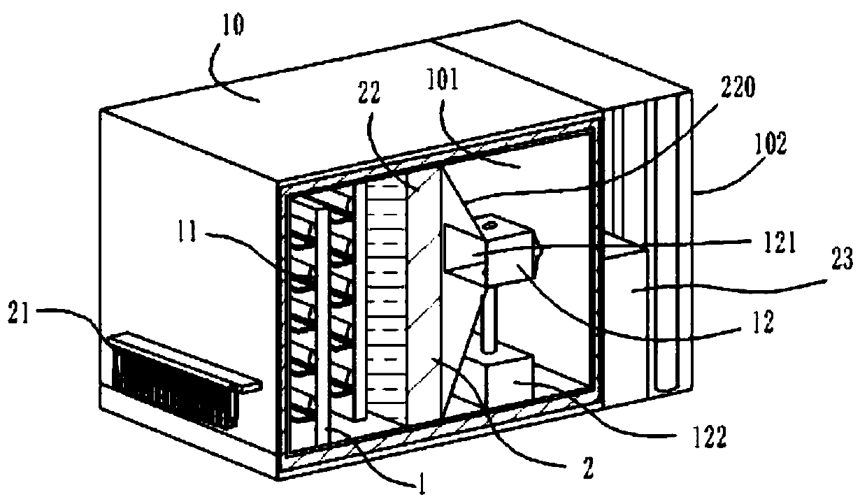 Multiple-effect purification device for animal manure methane gas