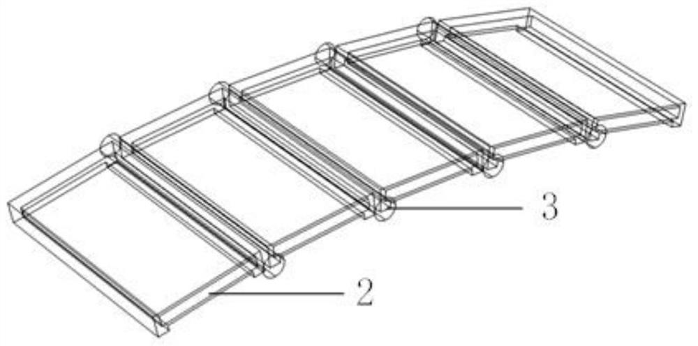 Semi-flexible electromagnetic ultrasonic probe for defect detection of pipeline components