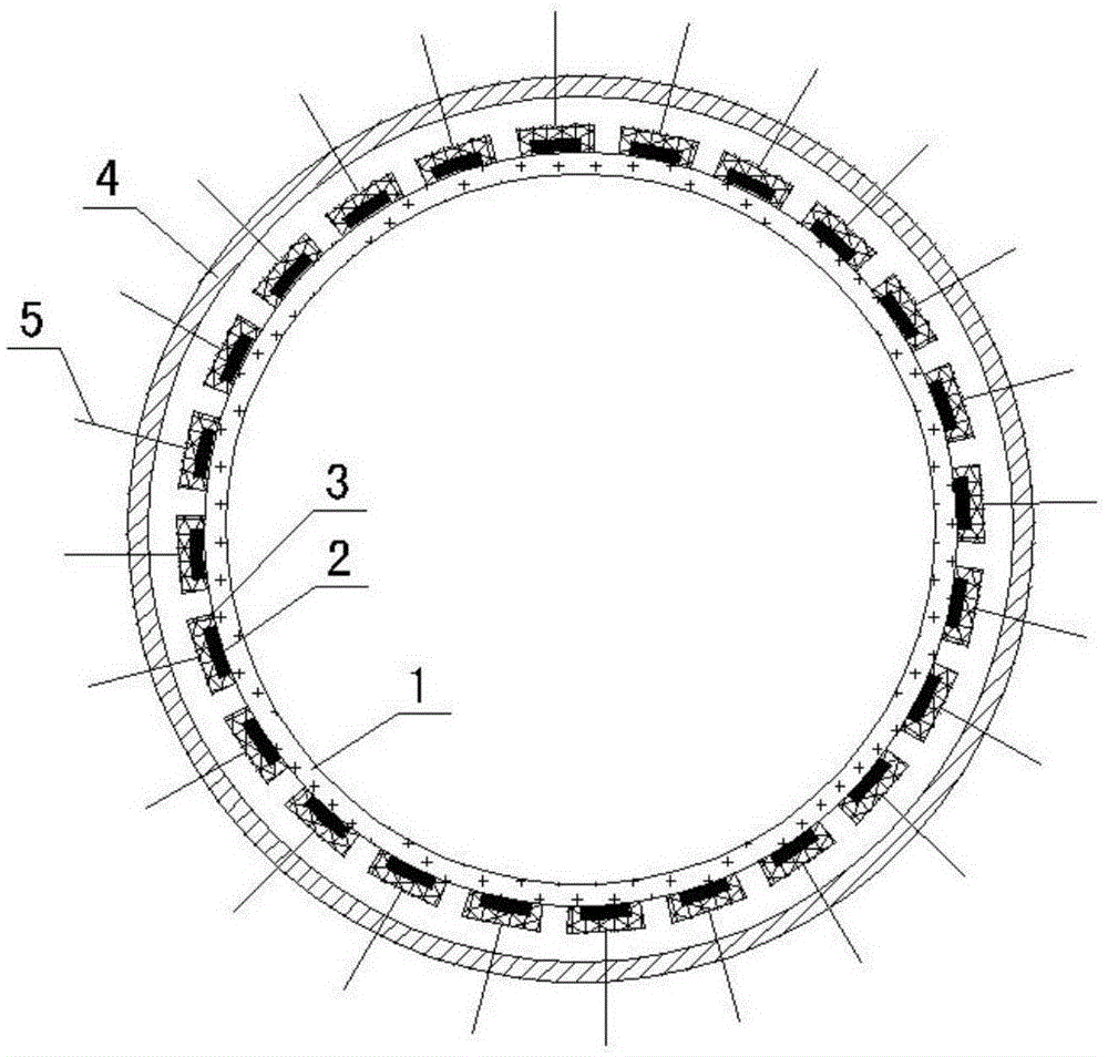Pulverized coal flow online measuring device and measuring method
