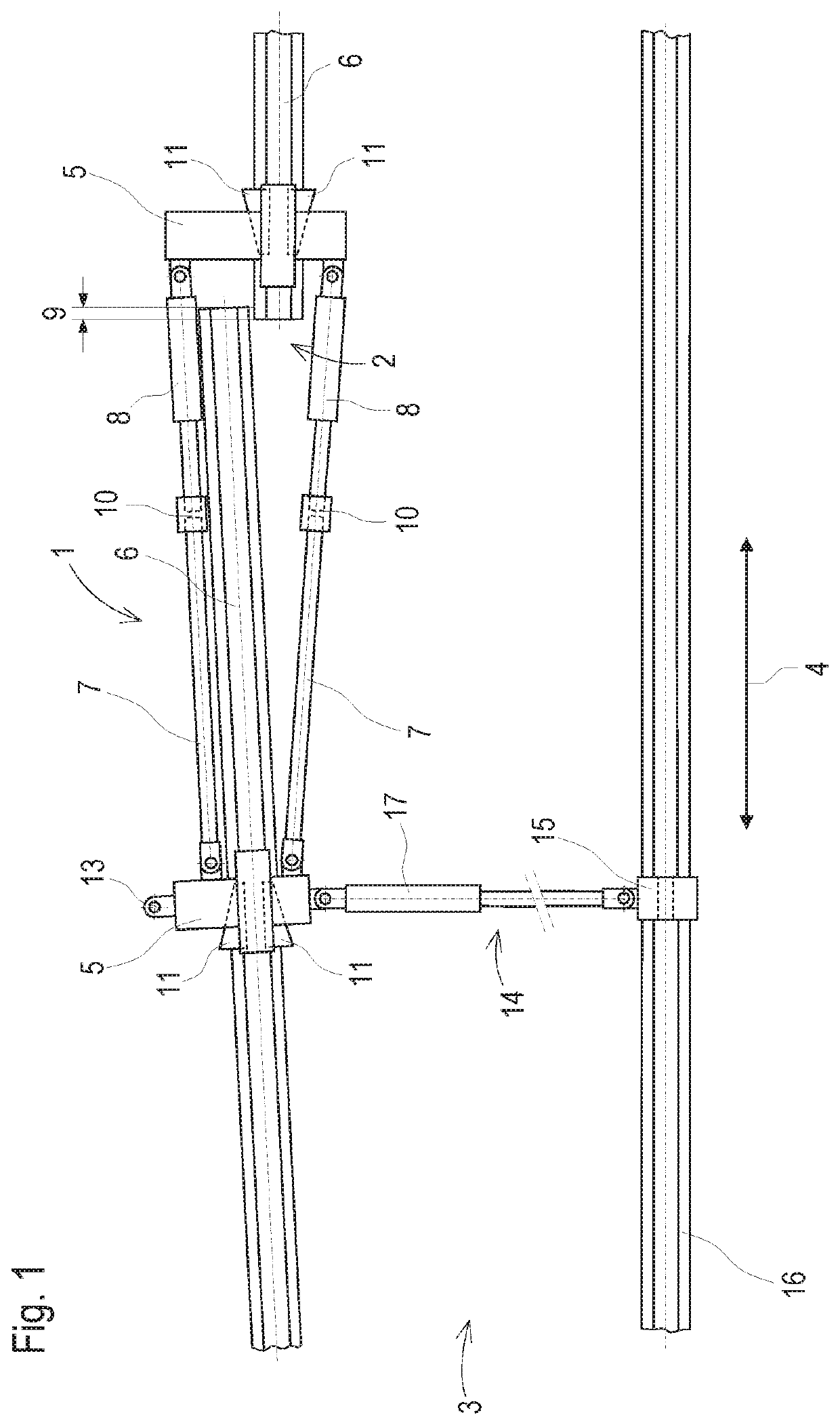 Device for welding a rail joint of a track