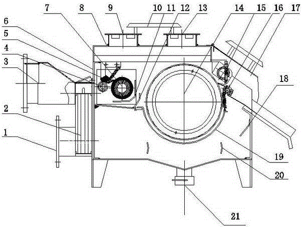 A magnetic roller filter