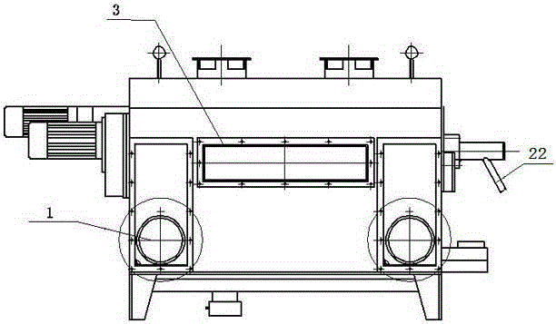 A magnetic roller filter