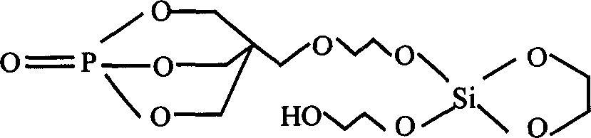 Phosphosilicate containing fire retardant and its prepn process