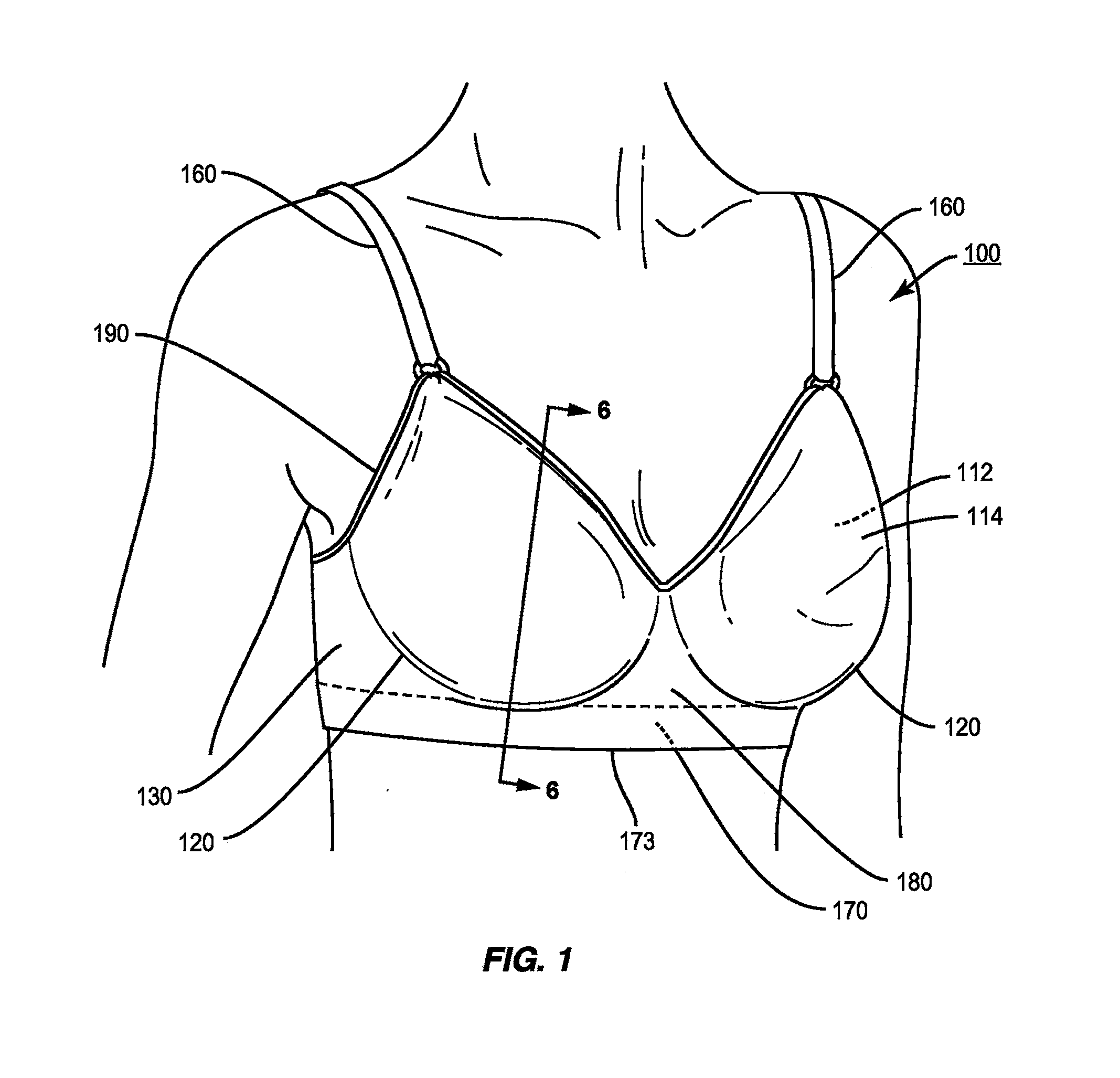 Upper and lower torso garments having an improved band