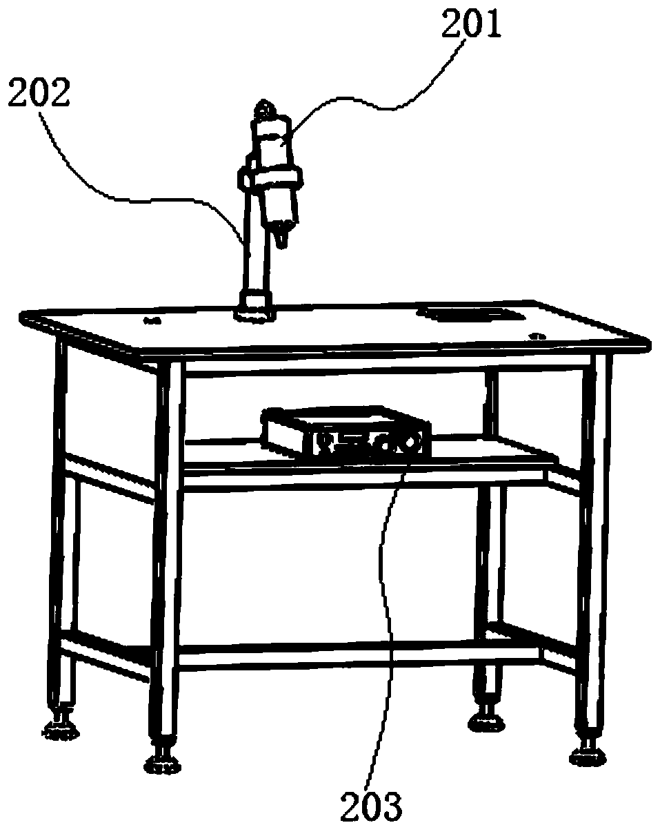 A permanent magnet servo motor sticky magnet steel gluing device and gluing method