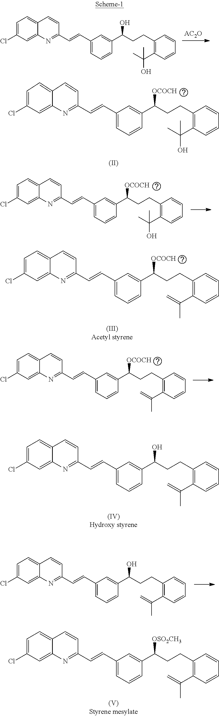 Process for preparing montelukast and salts thereof