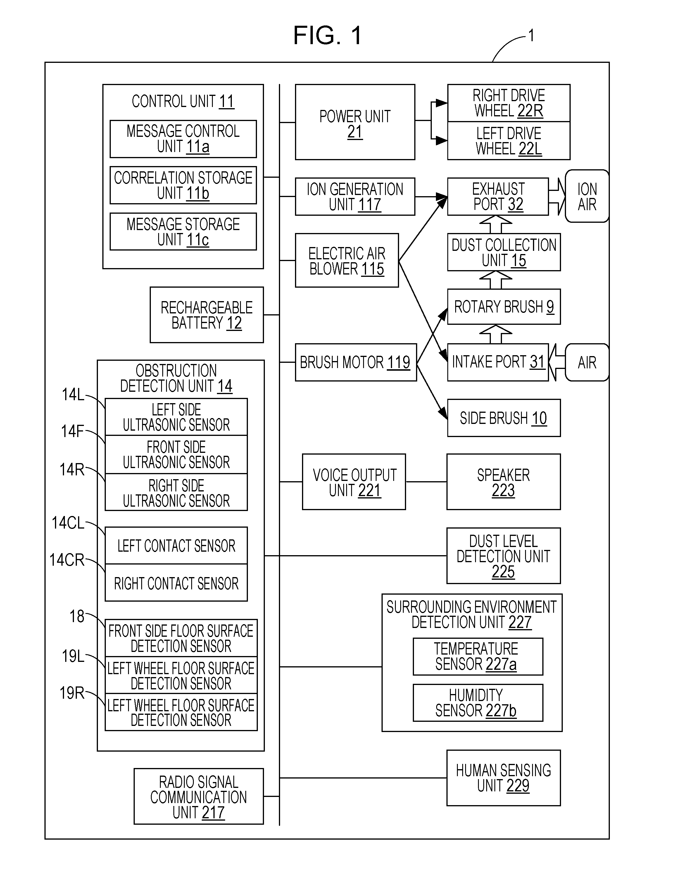 Electronic device and self-propelled vacuum cleaner