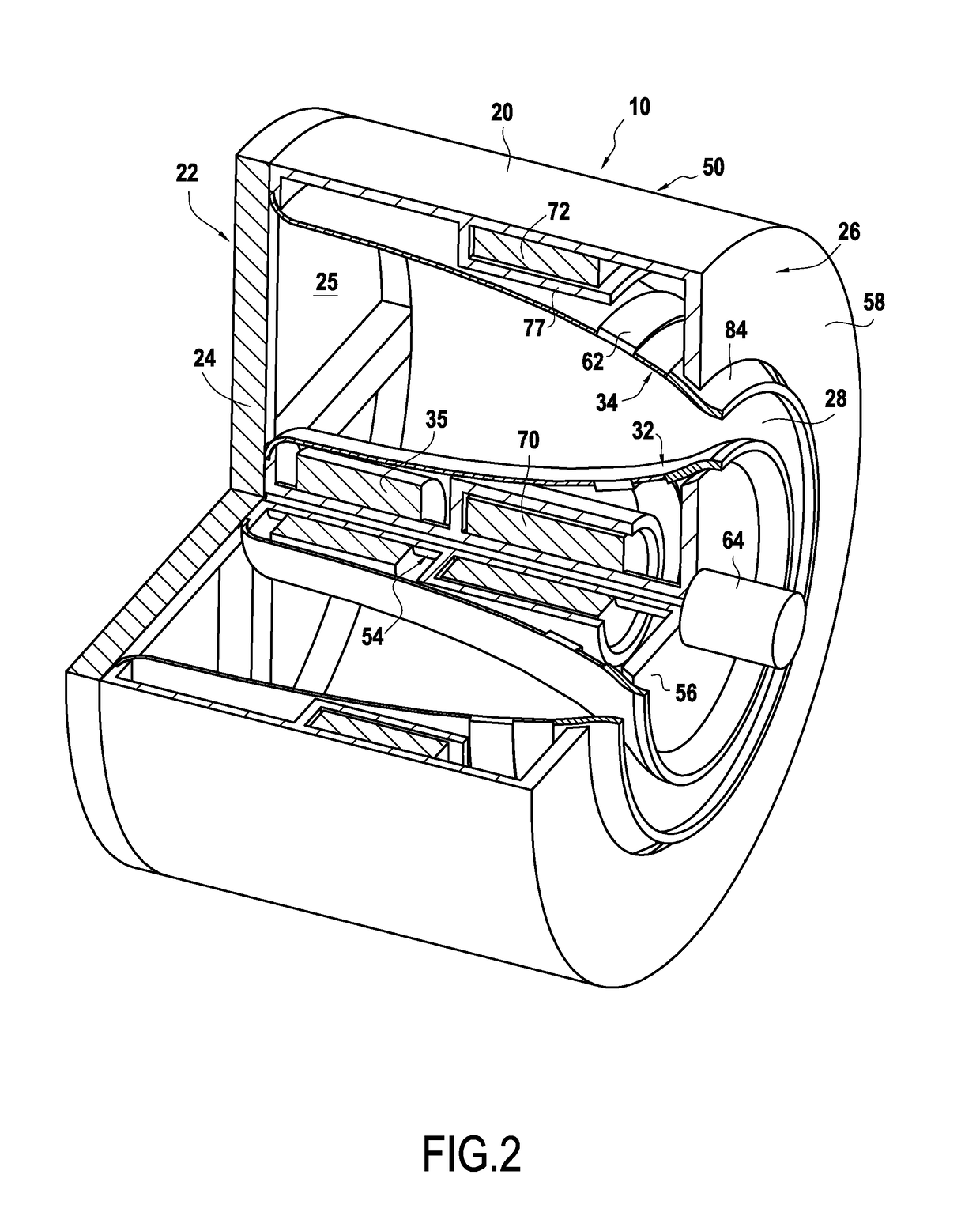 Hall-effect thruster usable at high altitude