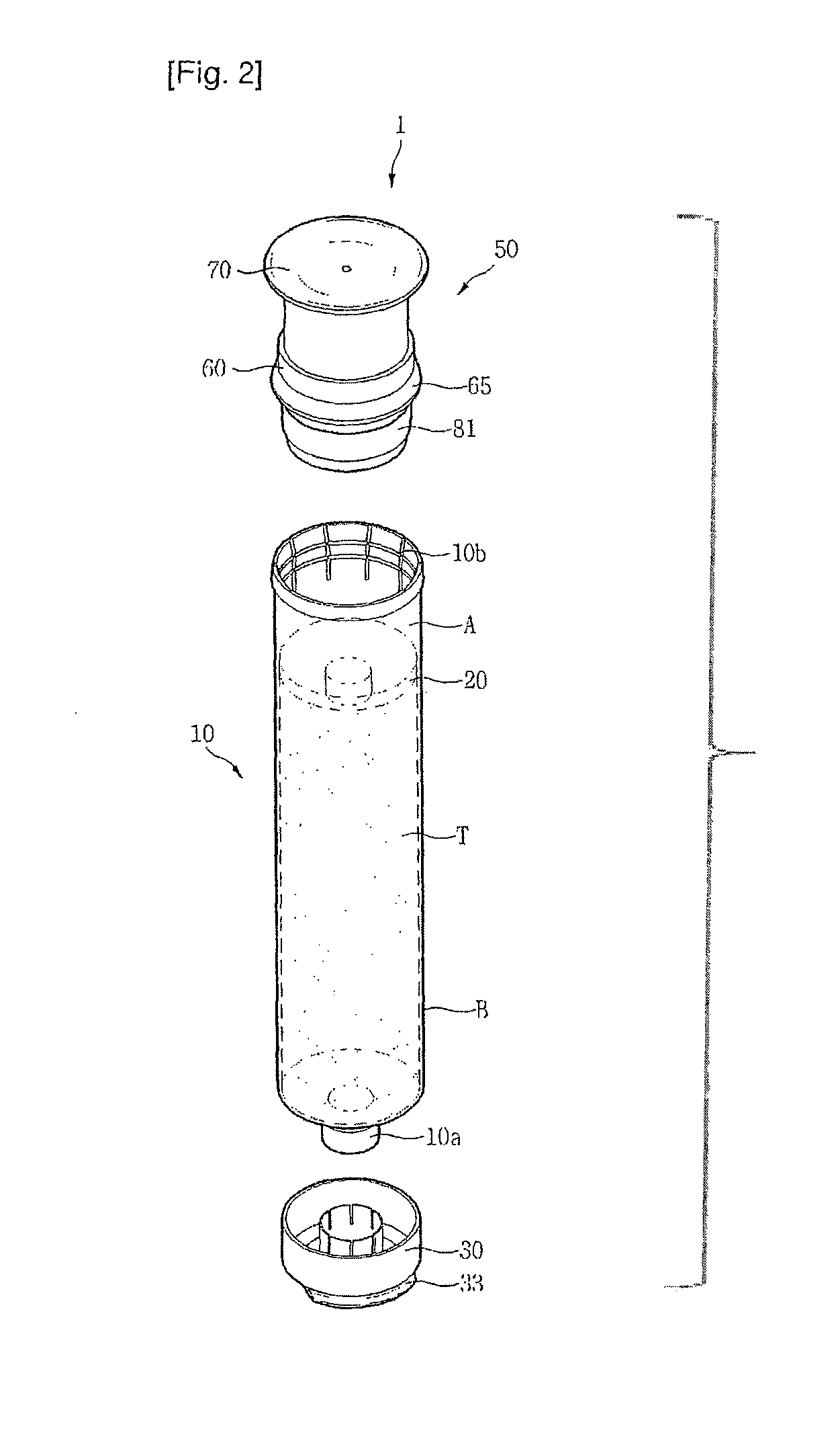 Air-pump type discharger and dispenser for daily necessaries including the same