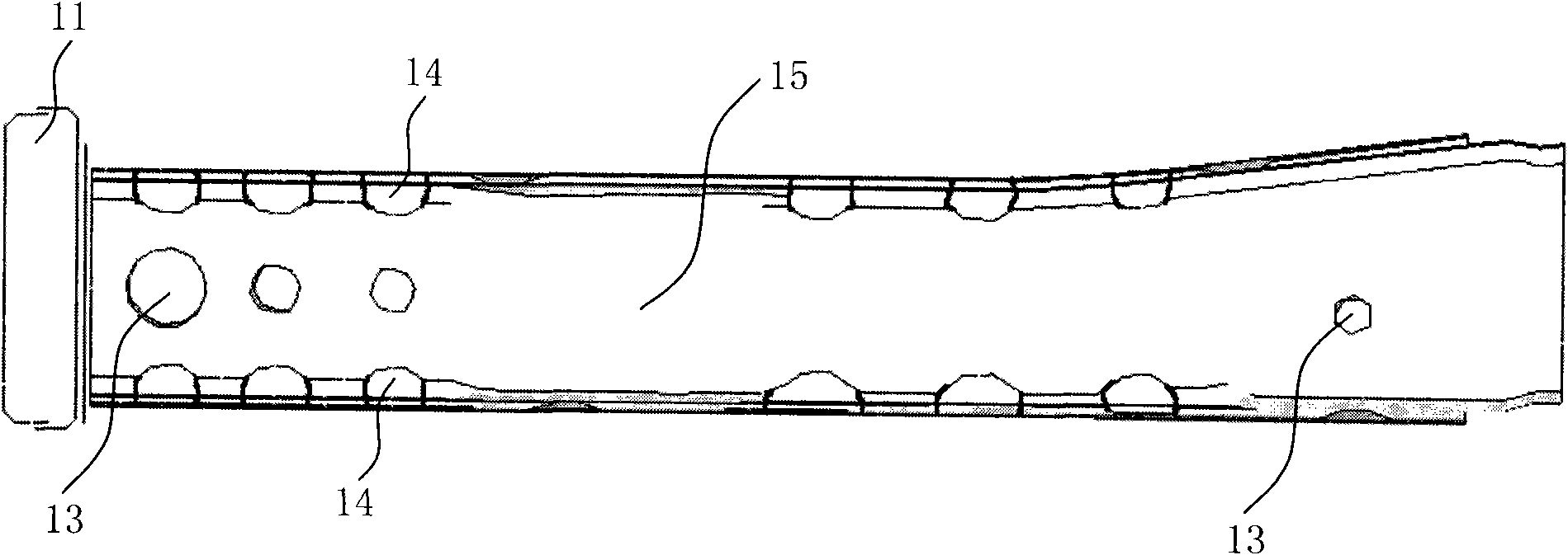 Frontal and off-set collision energy absorption device and automobile with the same