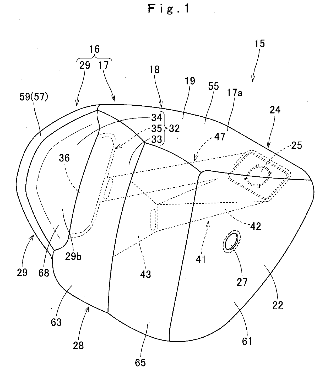 Front passenger seat airbag device