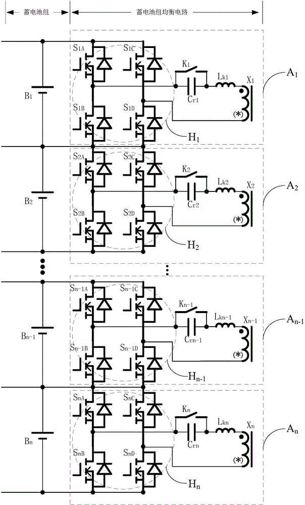 Storage battery balance system and balance control method