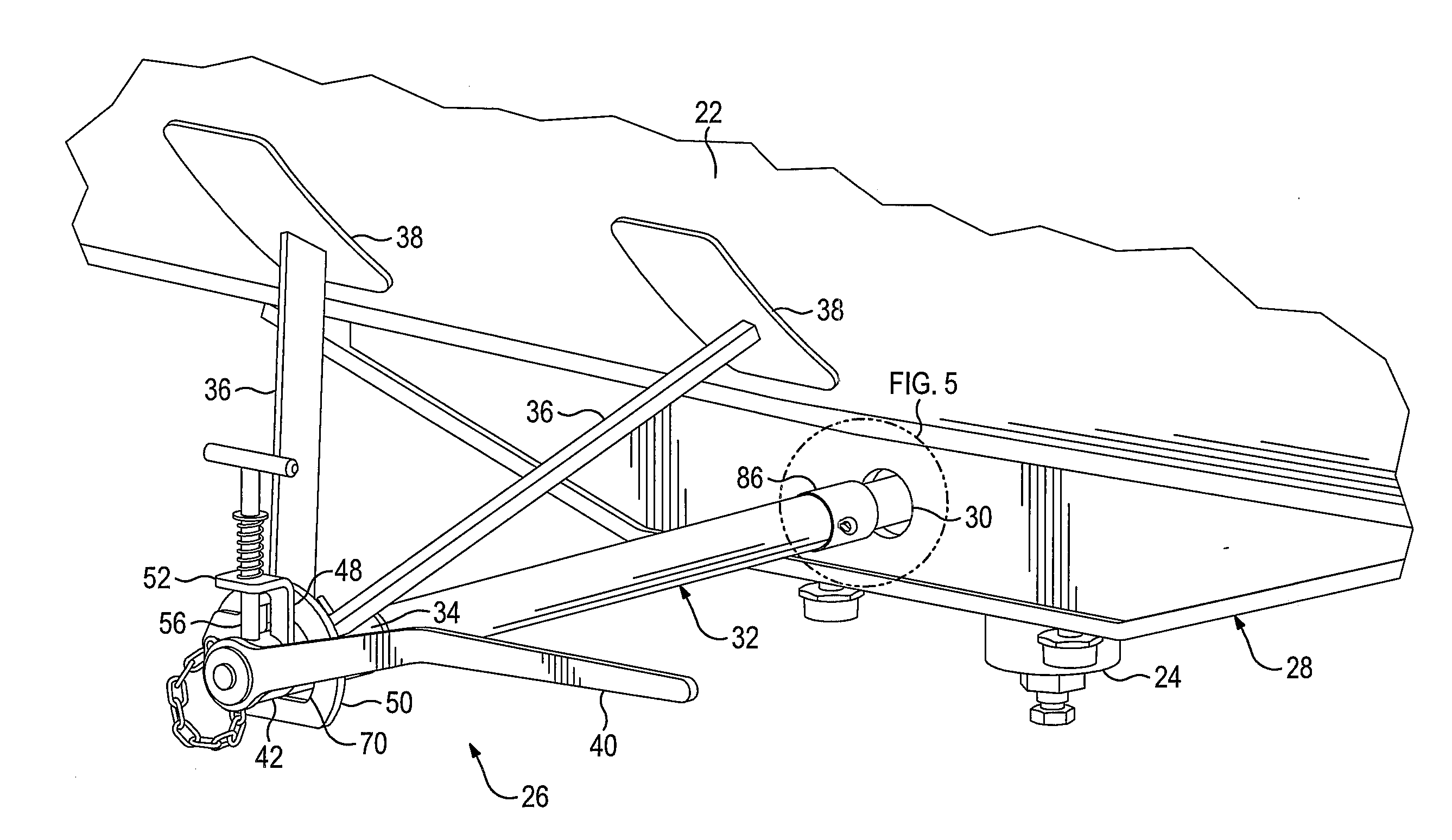 Operating mechanism for tank car bottom valve