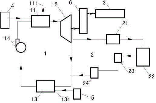 Completely closed cycle power generation system and power generation method for low-grade thermal energy