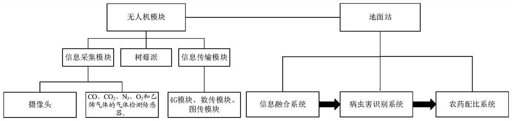 Disease and pest control system and method based on plant protection unmanned aerial vehicle