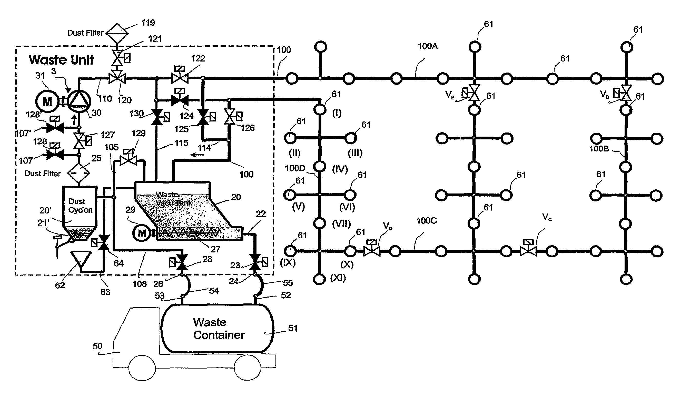 Method and arrangement in pneumatic material conveying system