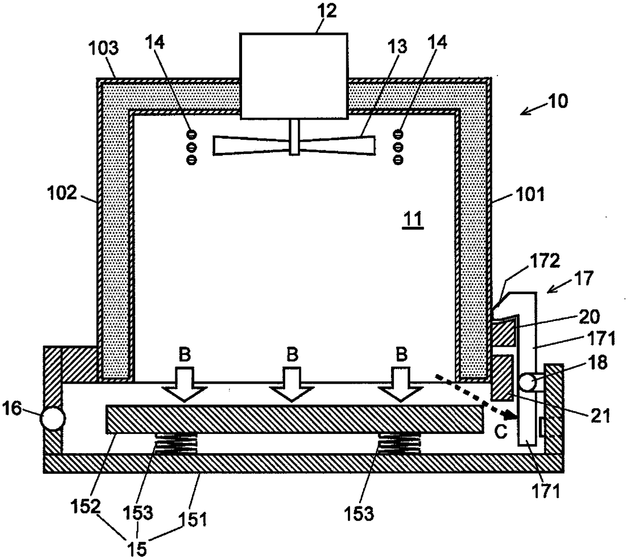 Column oven for gas chromatography device and gas chromatography device using the same