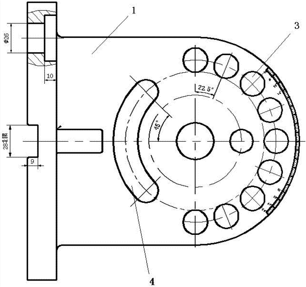 Bearing bush type rotation wheel base device