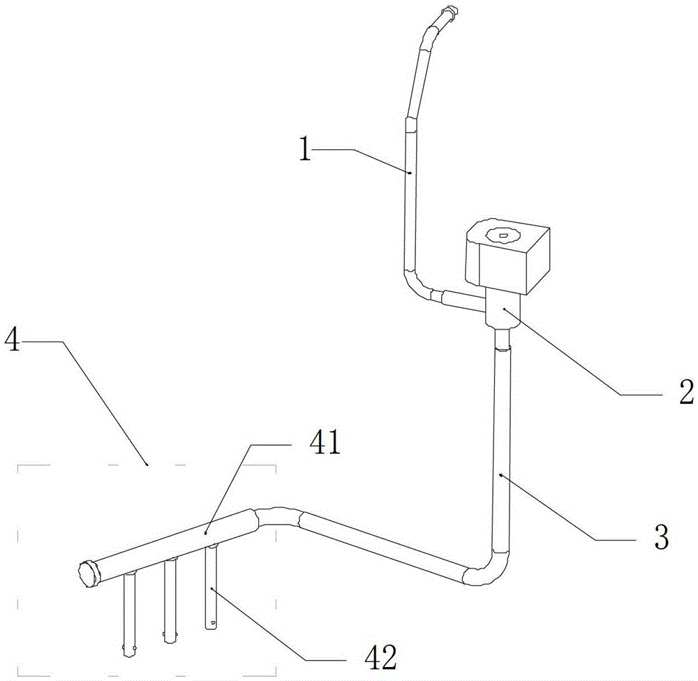 Air-conditioning air bypass noise reduction method and structure