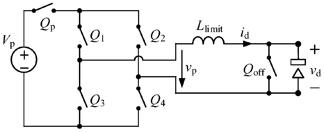 A constant-frequency equal-energy control method for a micro-spark pulse power supply