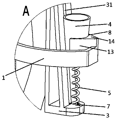 Dual-directional extrusion type tree seedling correction device