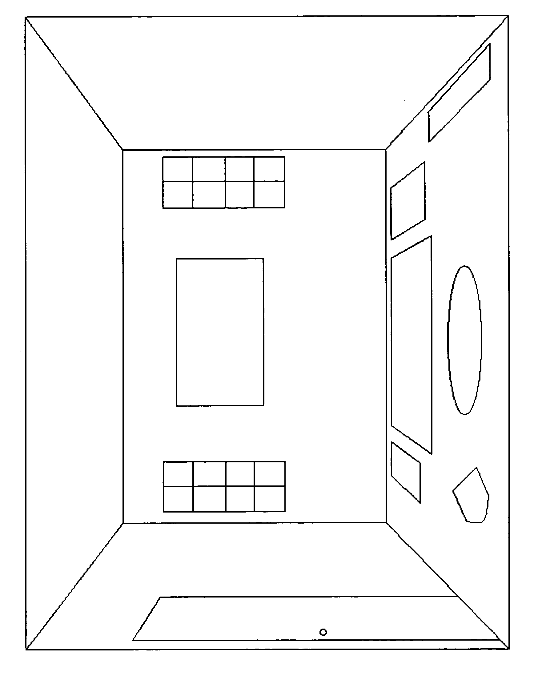 Life sized furniture templates and method and system for using the same