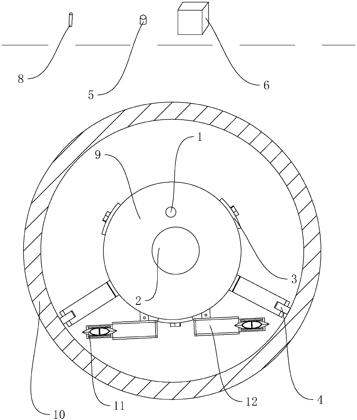 Pipeline detection wireless robot