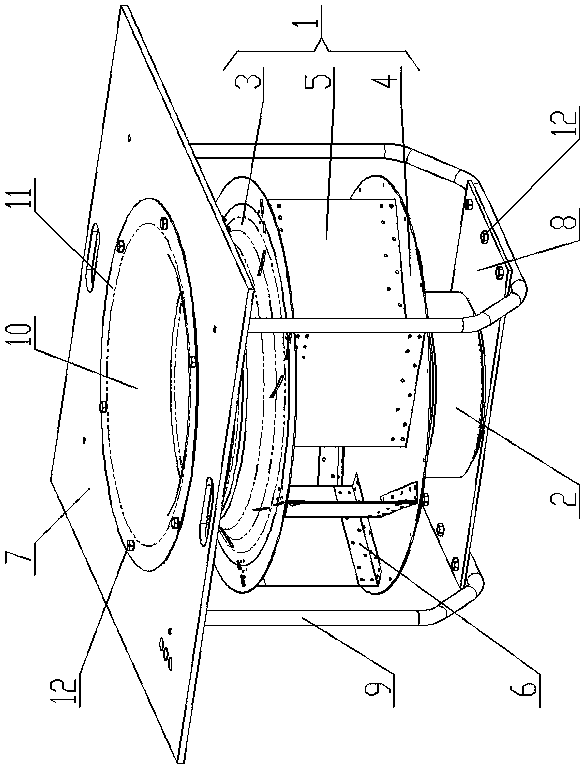 Carbon fiber storage circulating fan