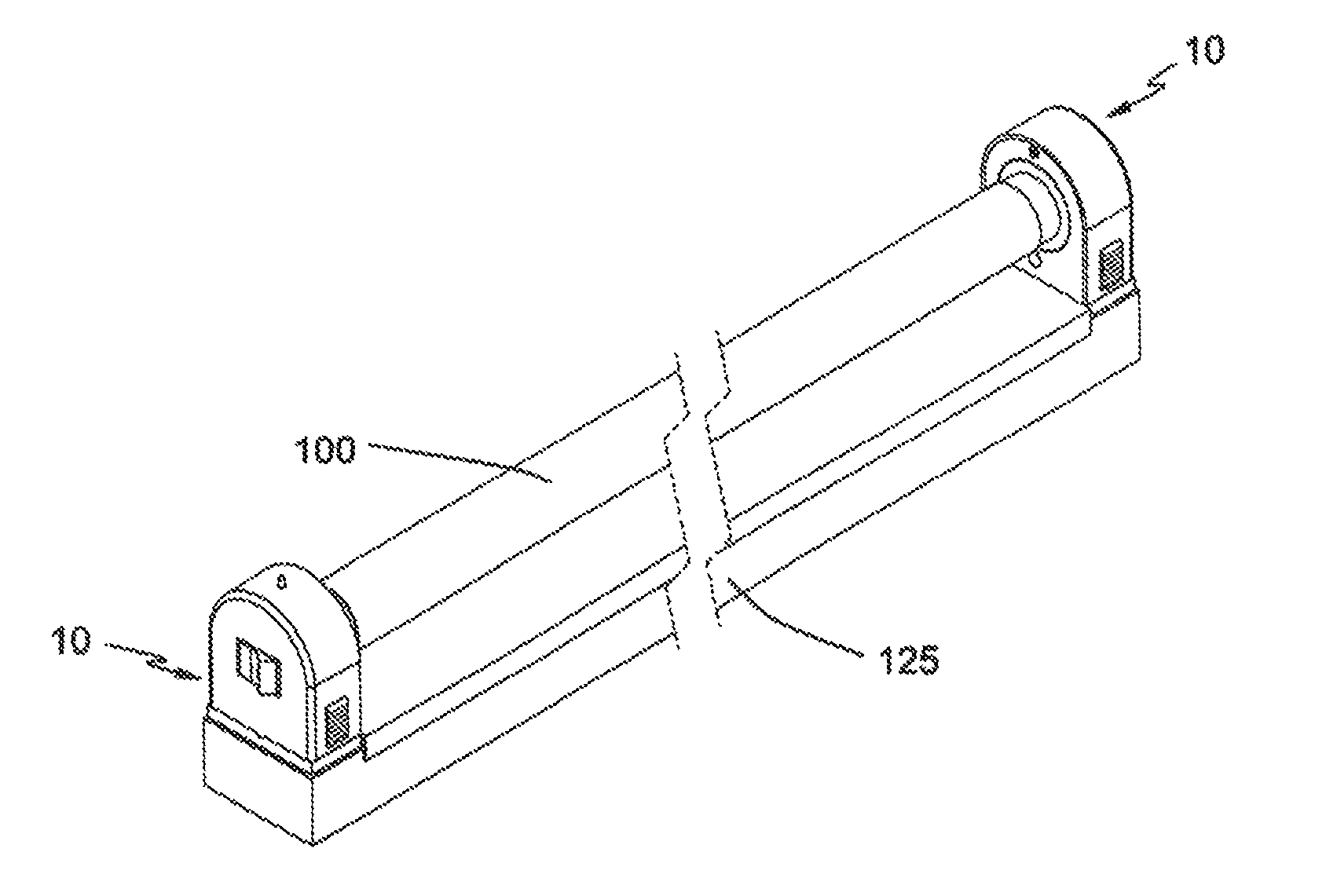 Fluorescent lamp holder assembly