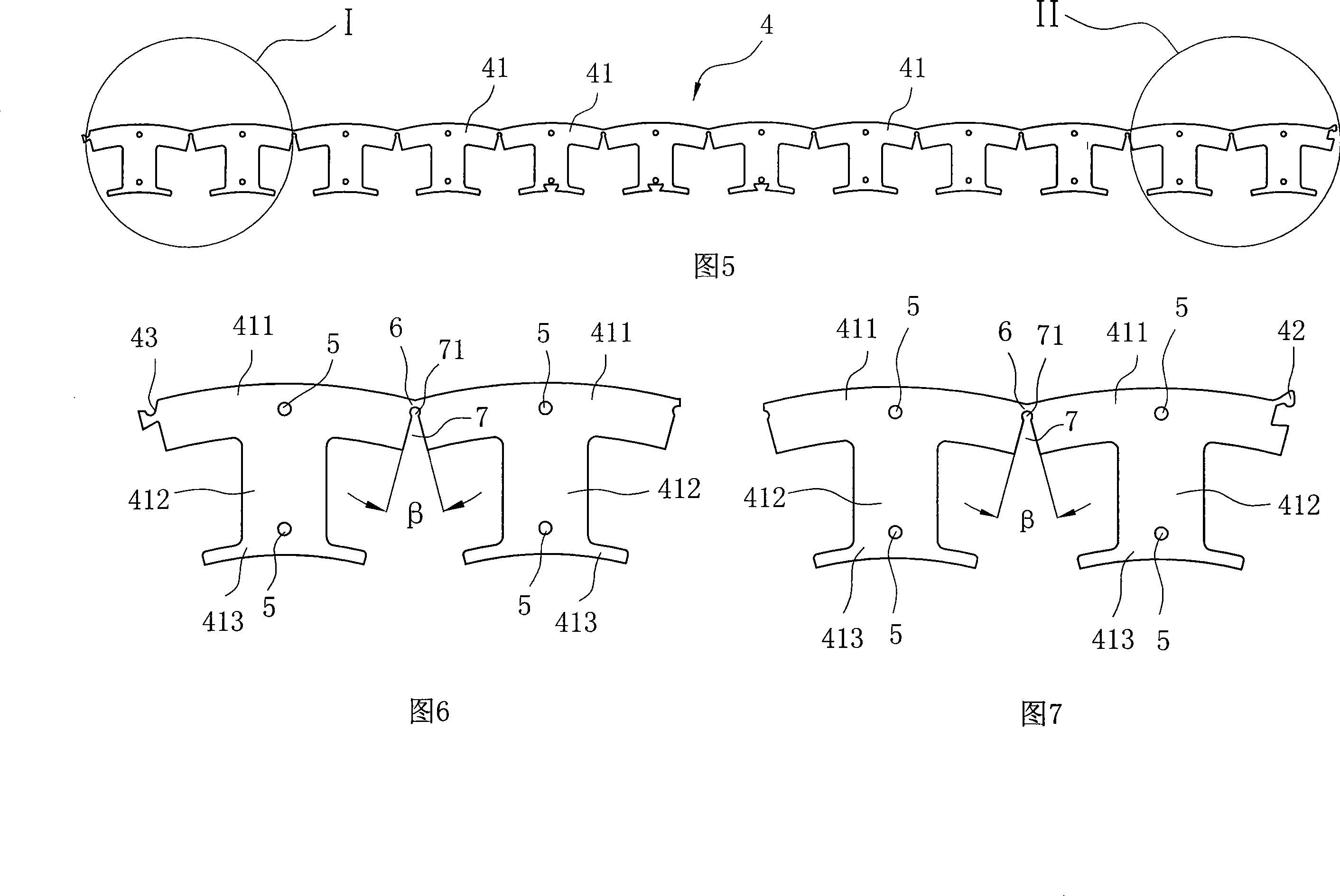 Inline type electric machine iron core and manufacturing method thereof