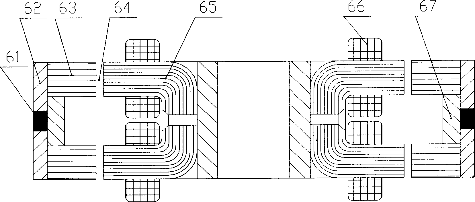 Energy-storing flywheel system with magnetic suspension for spacecraft