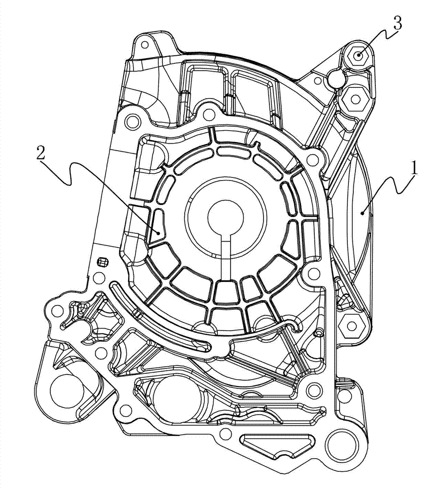 Motorcycle engine right bent axle box