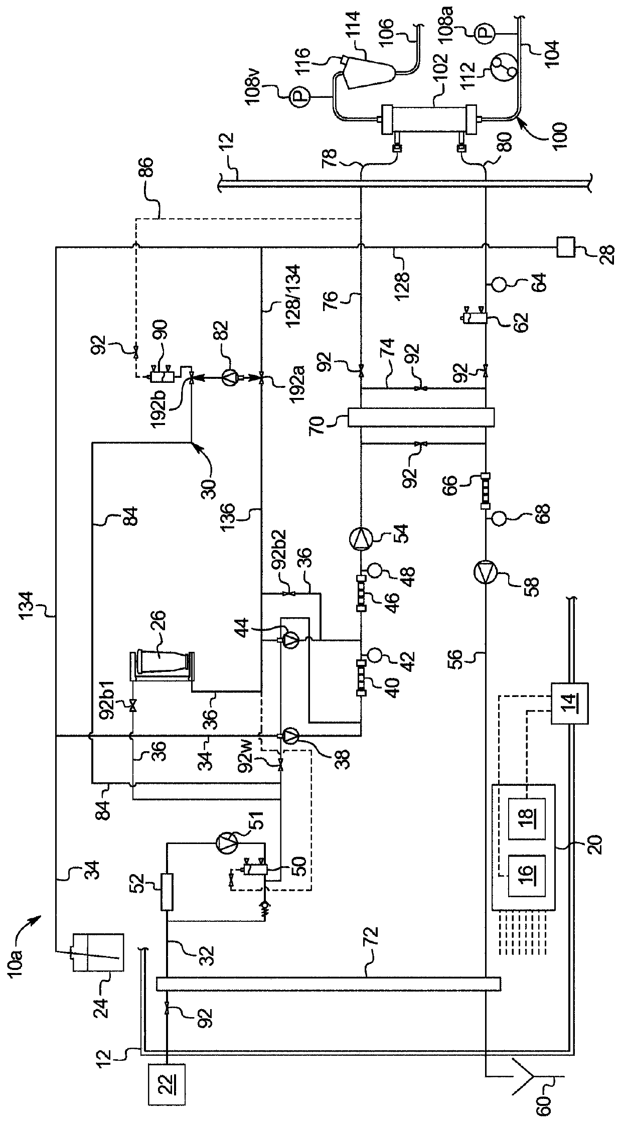 Dialysis system having carbon dioxide generation and prime