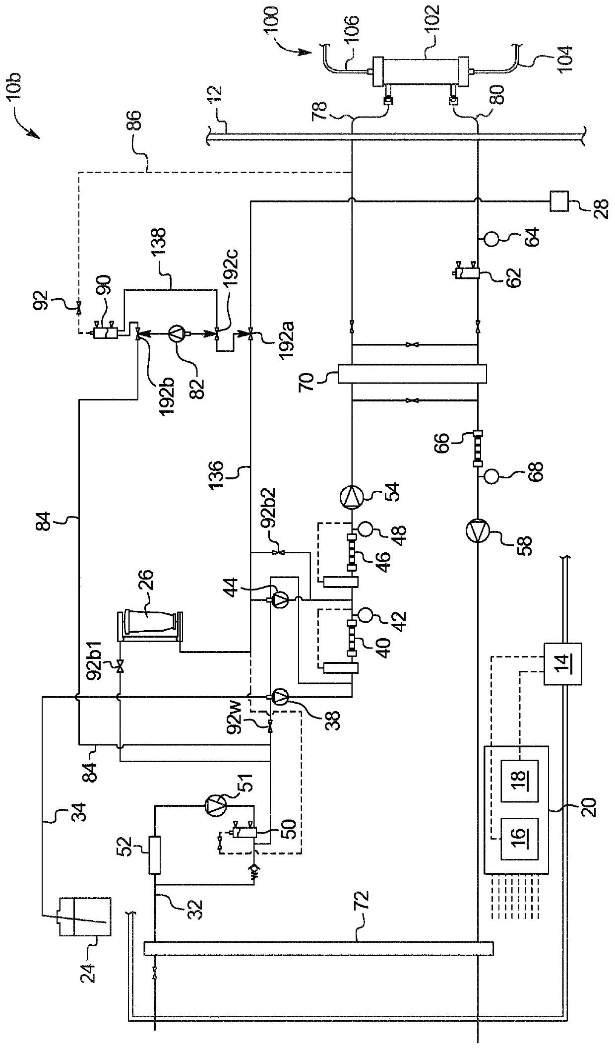 Dialysis system having carbon dioxide generation and prime