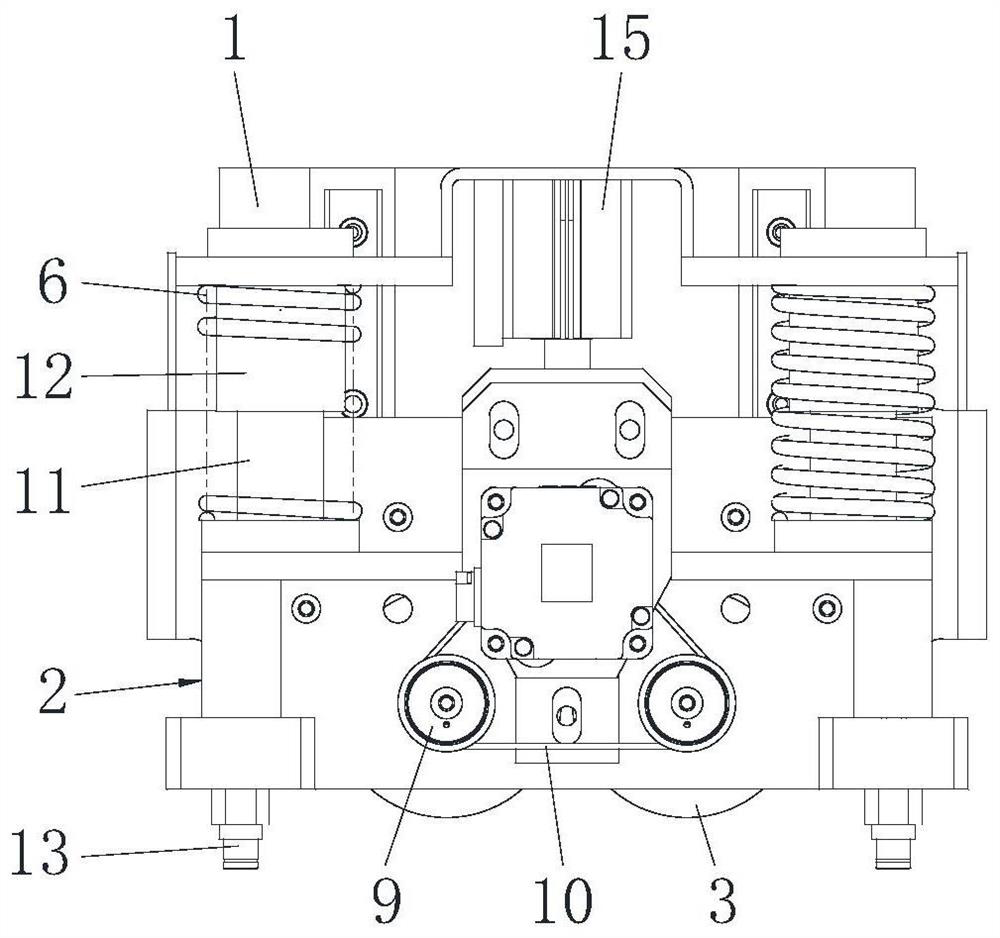 Transverse moving device for unmanned aerial vehicle three-dimensional storing and taking equipment