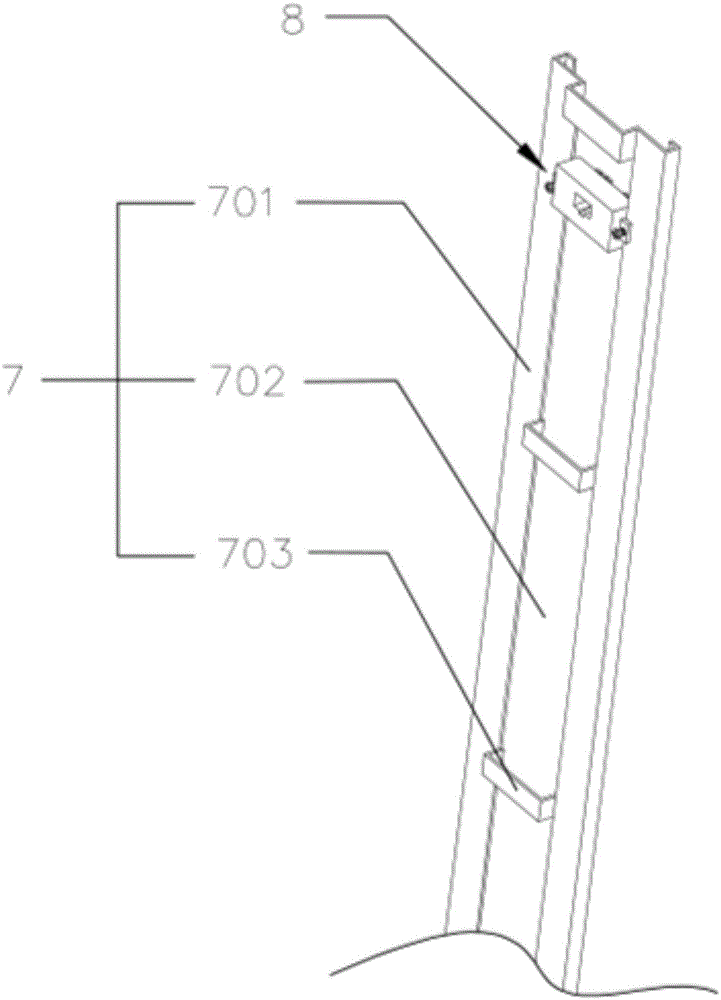 Vertical distribution frame and cabinet with vertical distribution frame