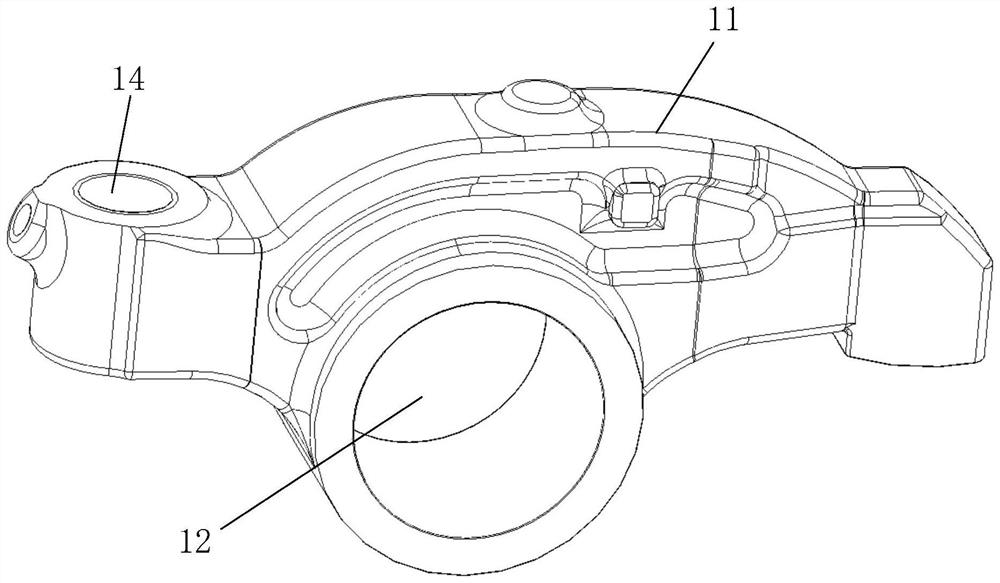 Rocker arm shaft and rocker arm assembly