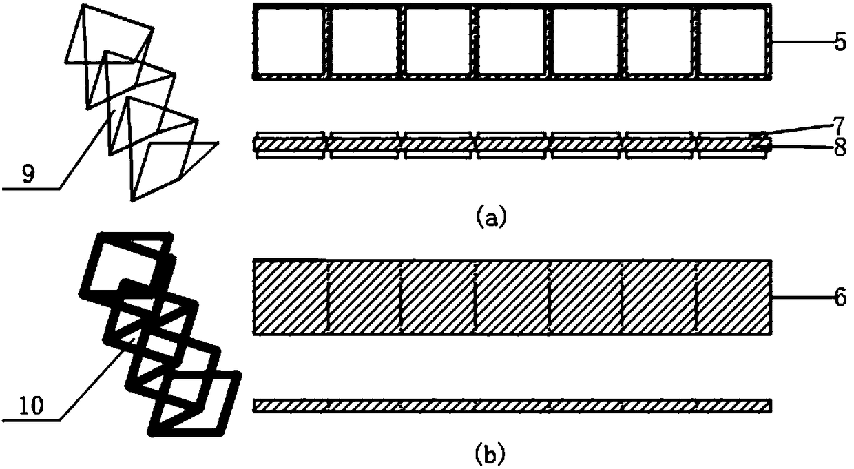 Friction nano-generator with helically folded elastic structure