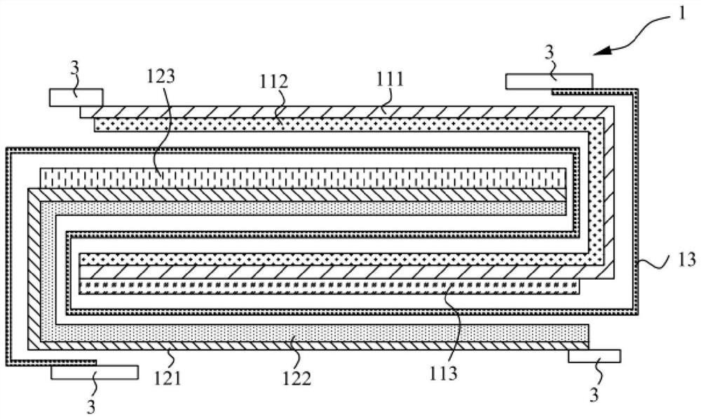 A battery cell film bag packaging method, battery preparation method and battery