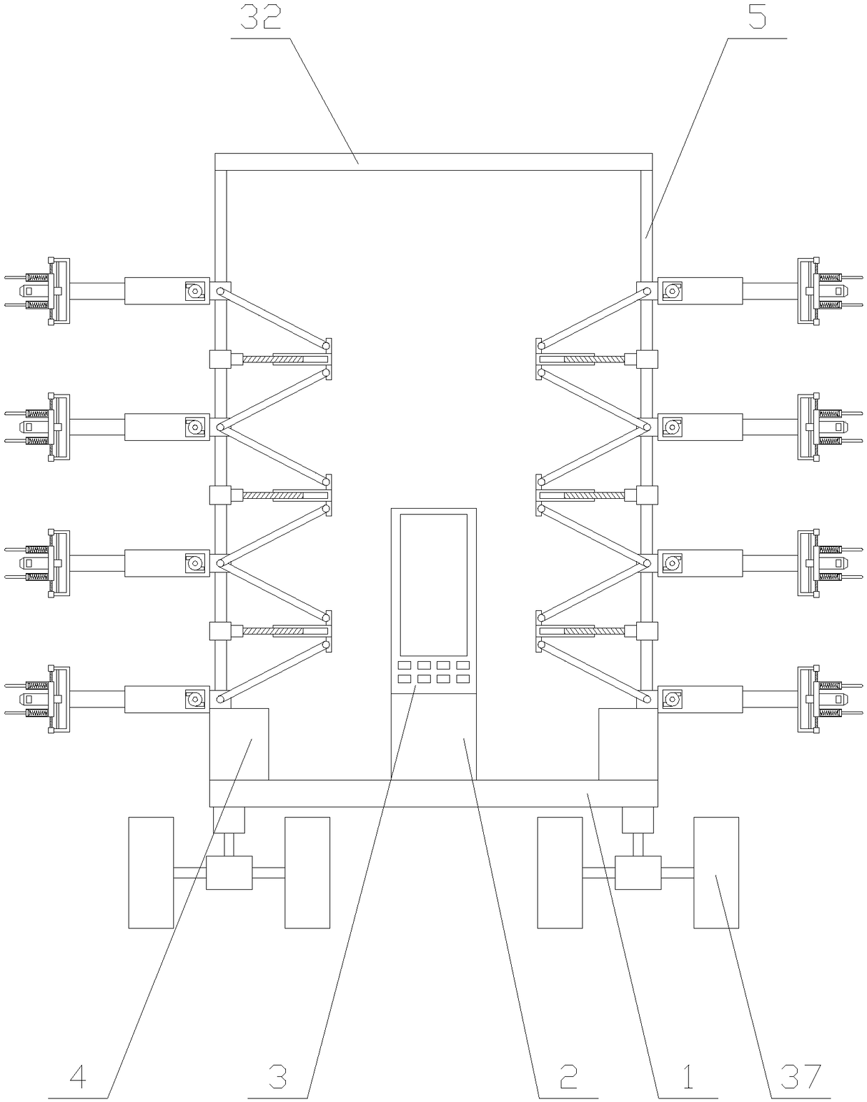 Efficient mechanical device for detecting intelligent pipe rack water supply pipeline