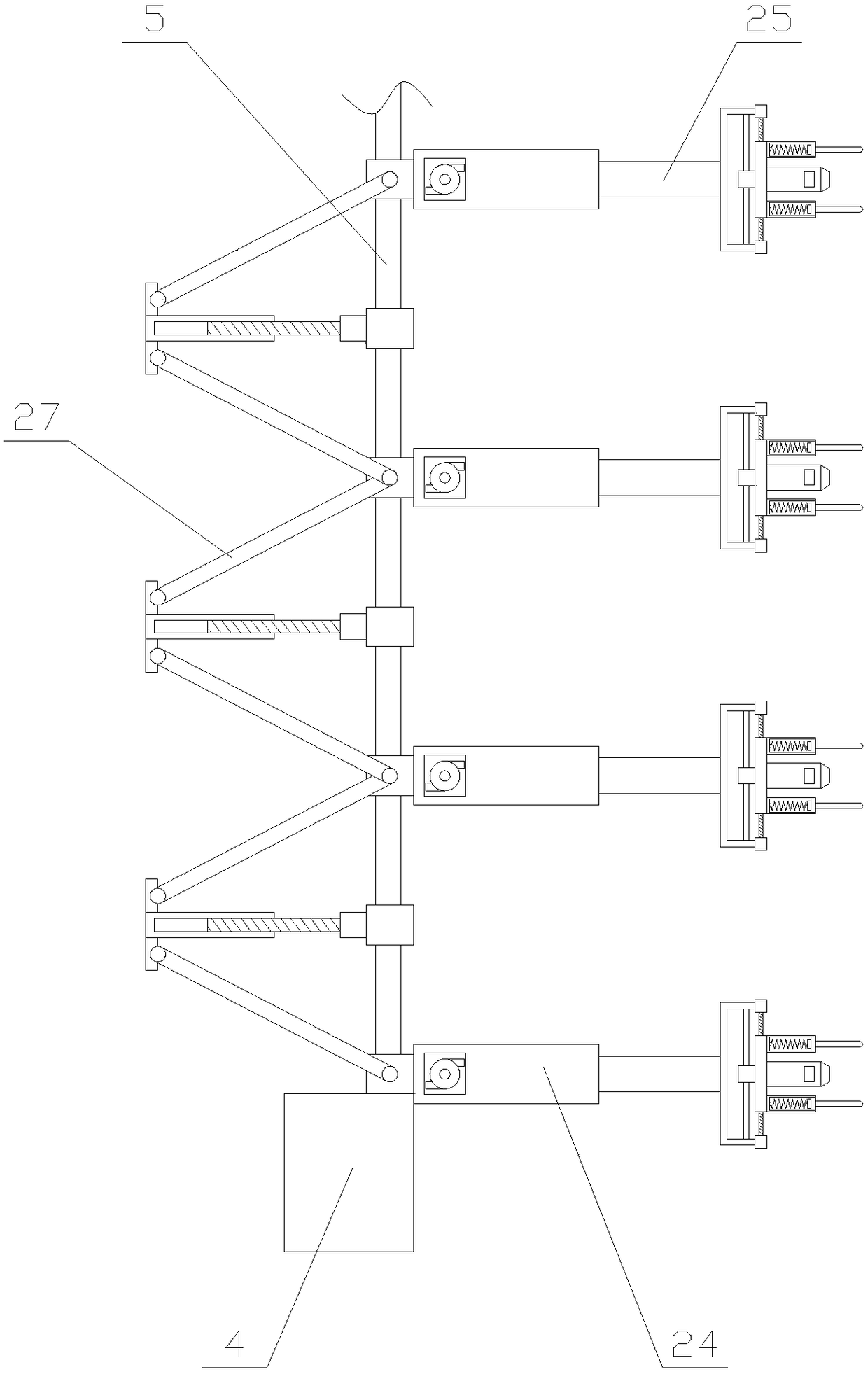 Efficient mechanical device for detecting intelligent pipe rack water supply pipeline