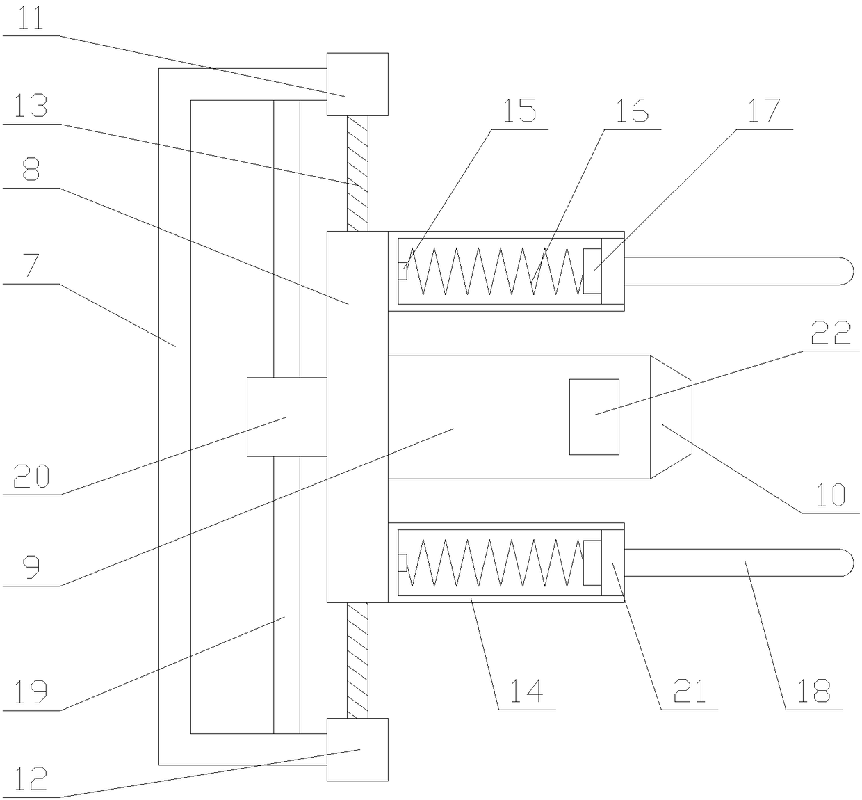 Efficient mechanical device for detecting intelligent pipe rack water supply pipeline