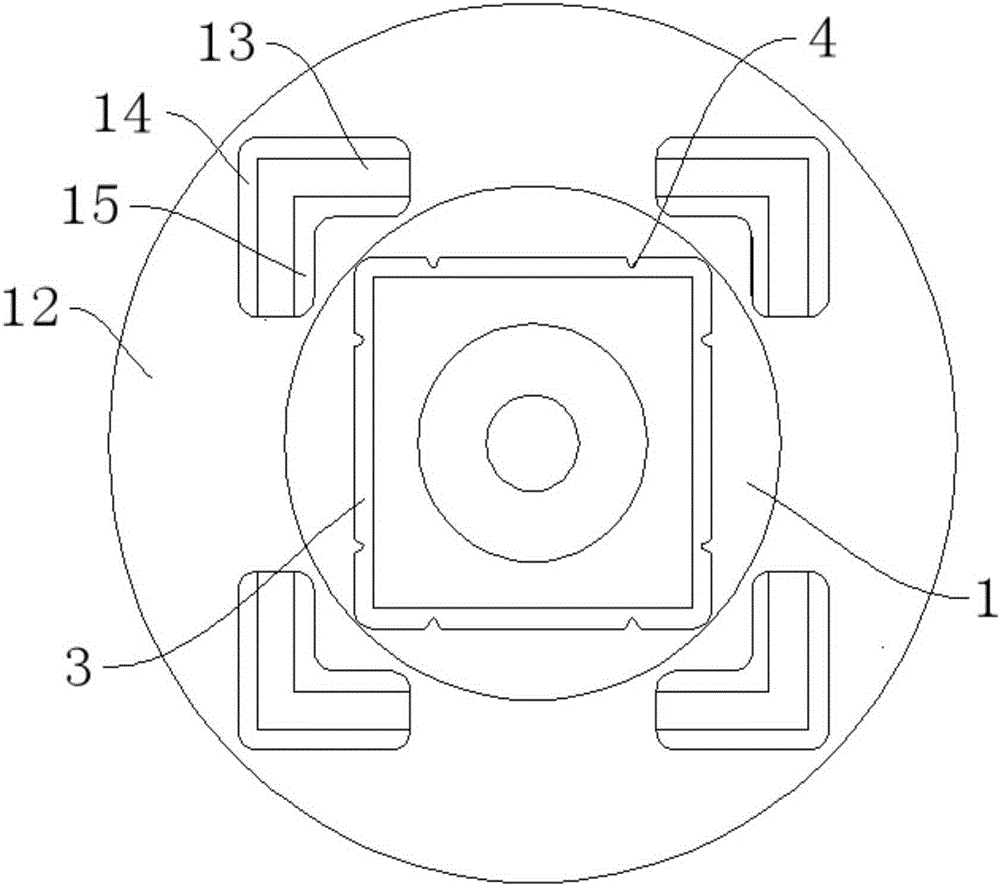 Edge cutting device for stand column mold