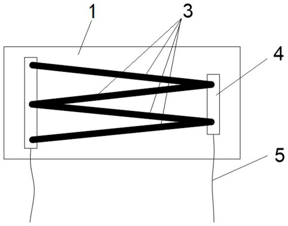 A kind of parallel flexible strain sensor and preparation method thereof