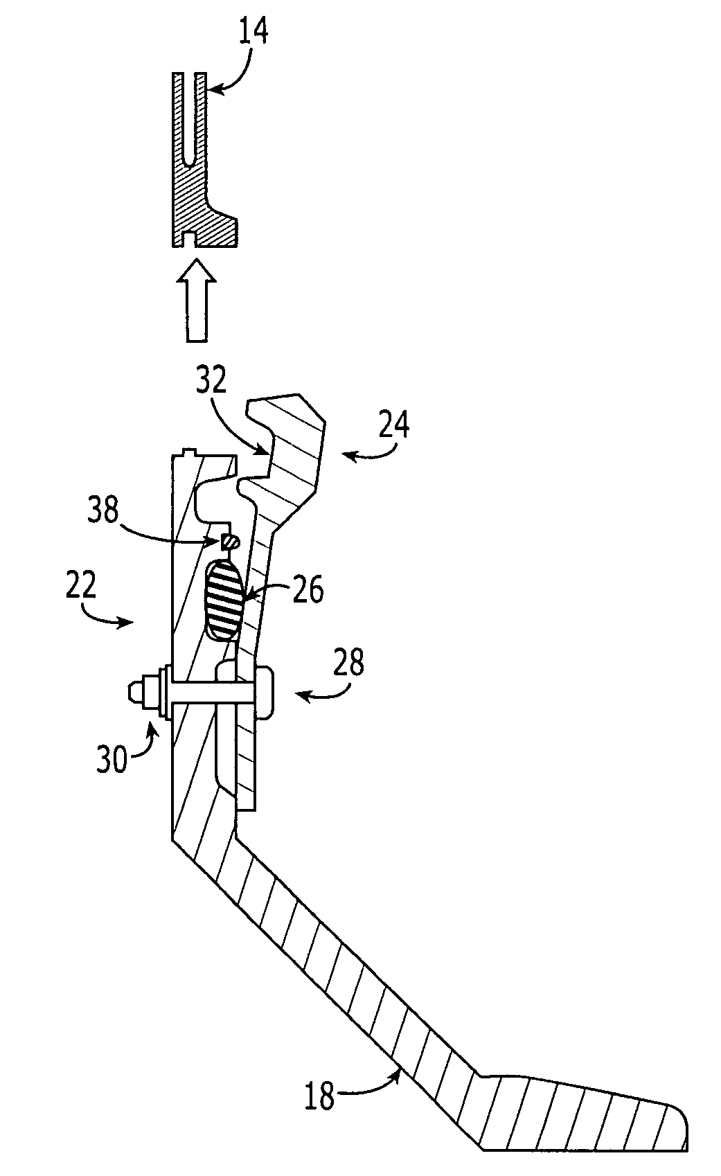 Apparatus and method for releaseably joining elements