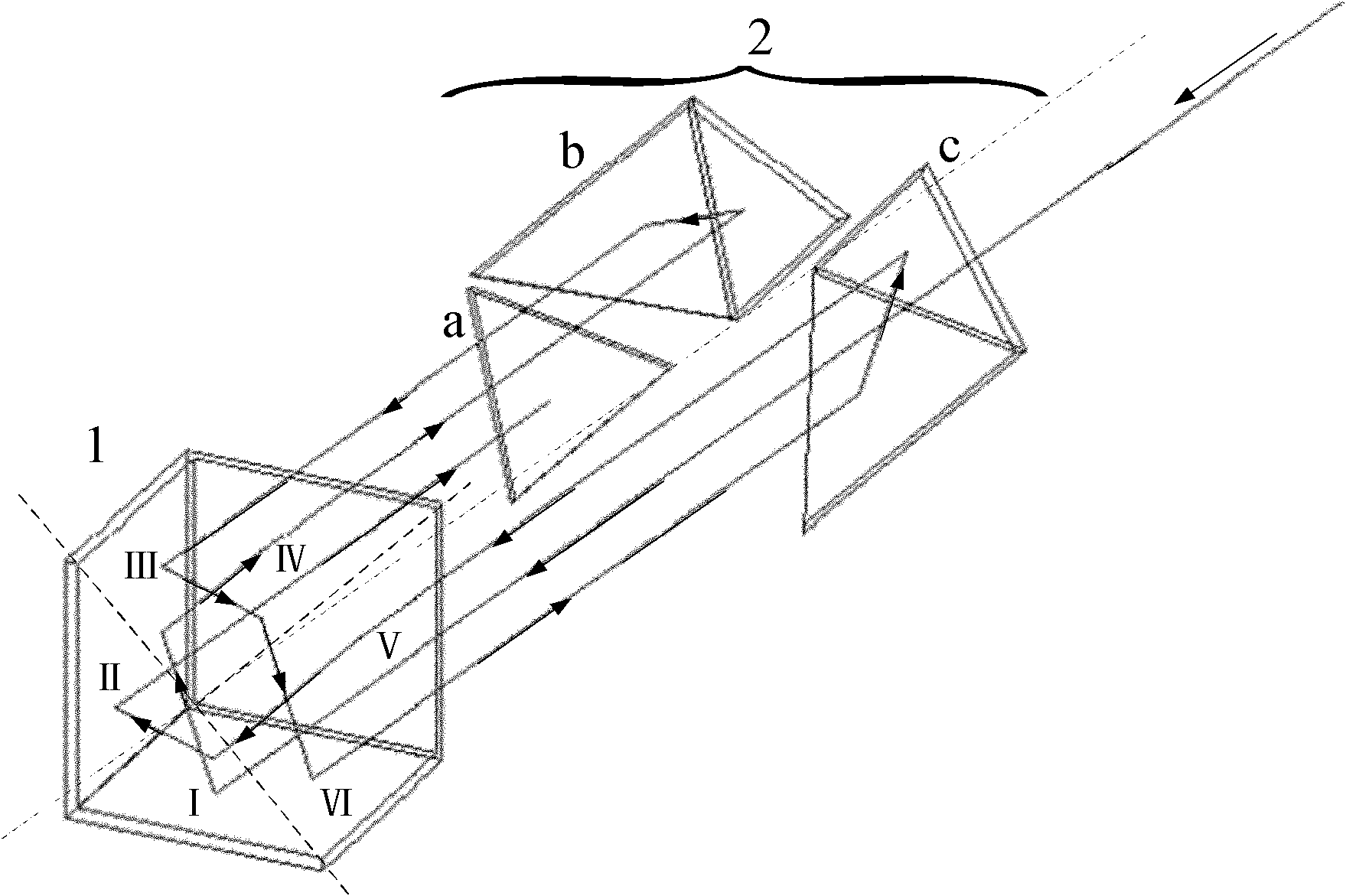Light splitting method for multi-light-path interferometer, and multi-light-path interferometer adopting light splitting method