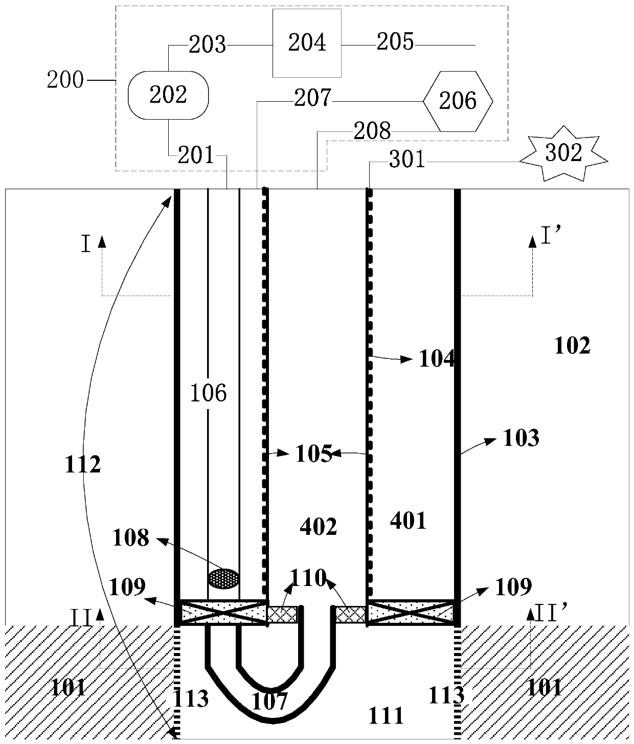 U-shaped tube heat exchange closed cycle downhole thermoelectric power generation system and method