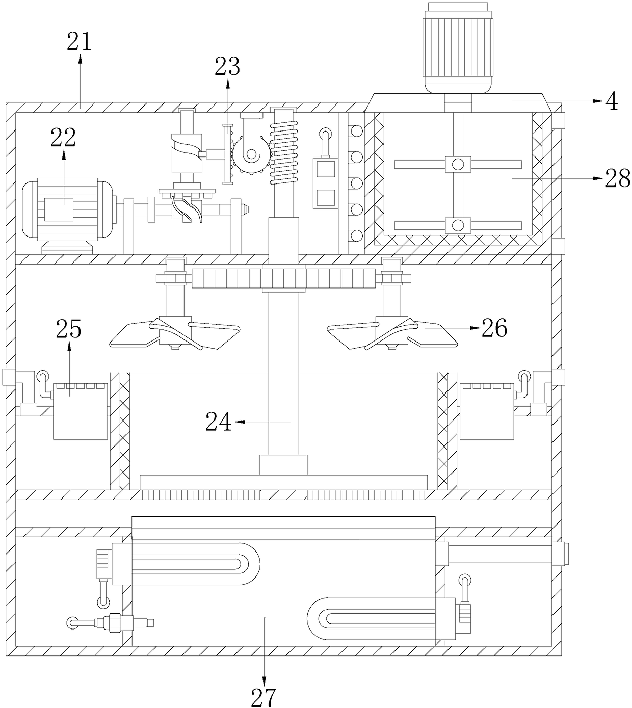 Constant temperature and humidity device for food fermentation with sterilization function