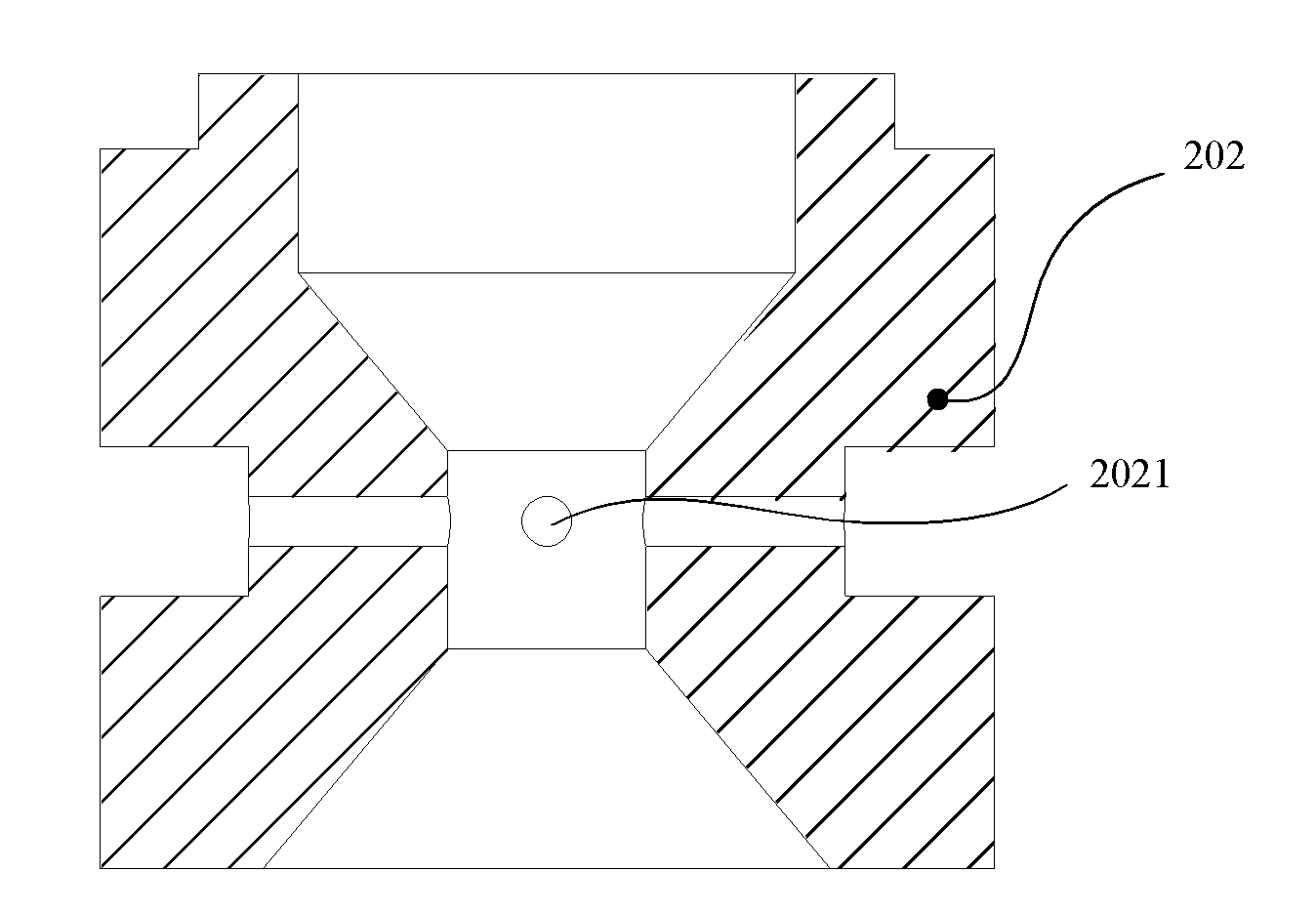 Thruster of hydrogen-oxygen catalytic ignition mini rocket