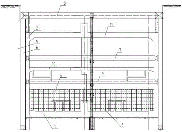 Construction method capable of replacing steel support substitution by full space supports